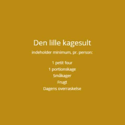 Den lille kagesult